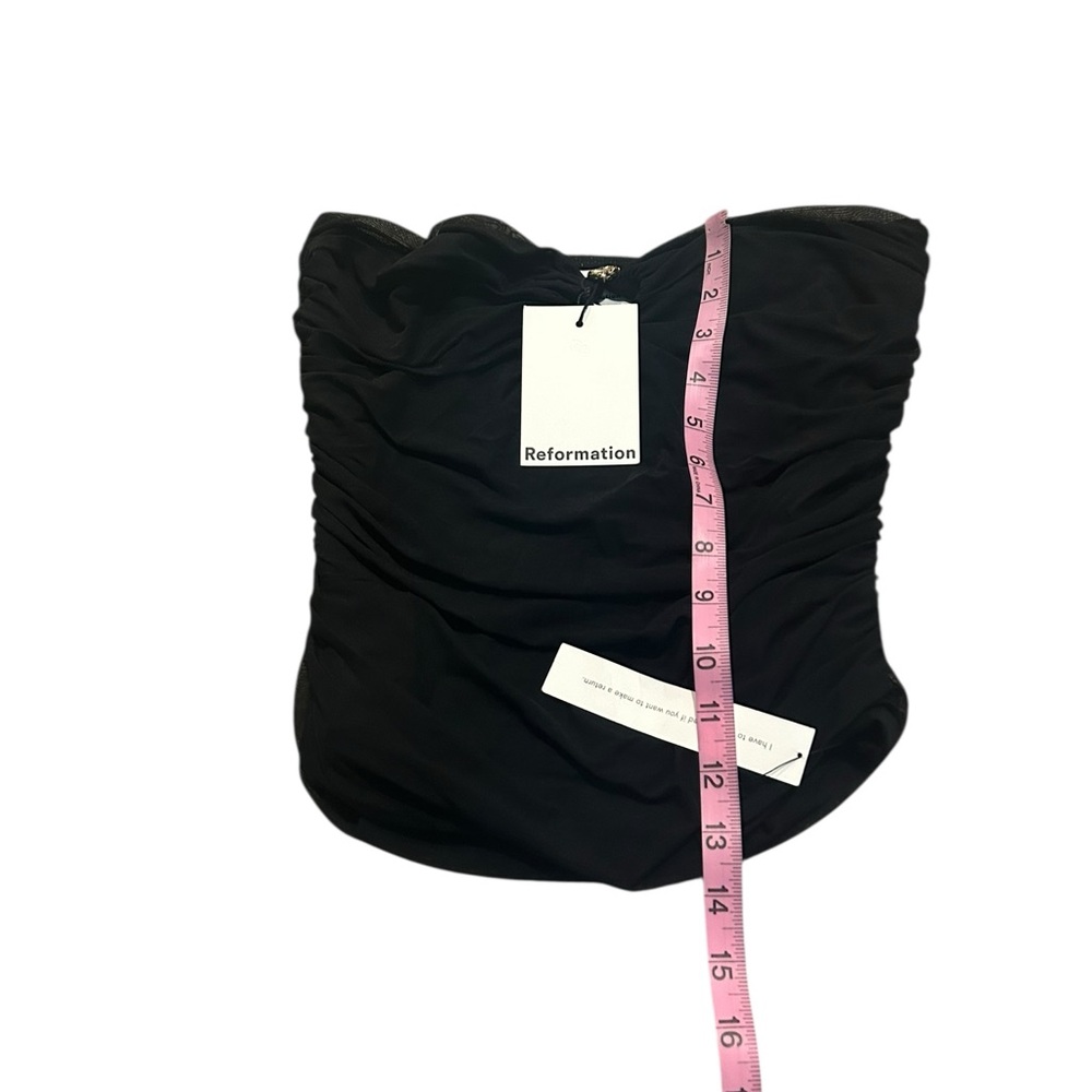 REFORMATION Myra ruched knit top nwt - Picture 3 of 6